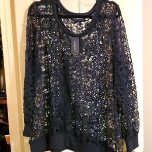 Lane Bryant lace blouse